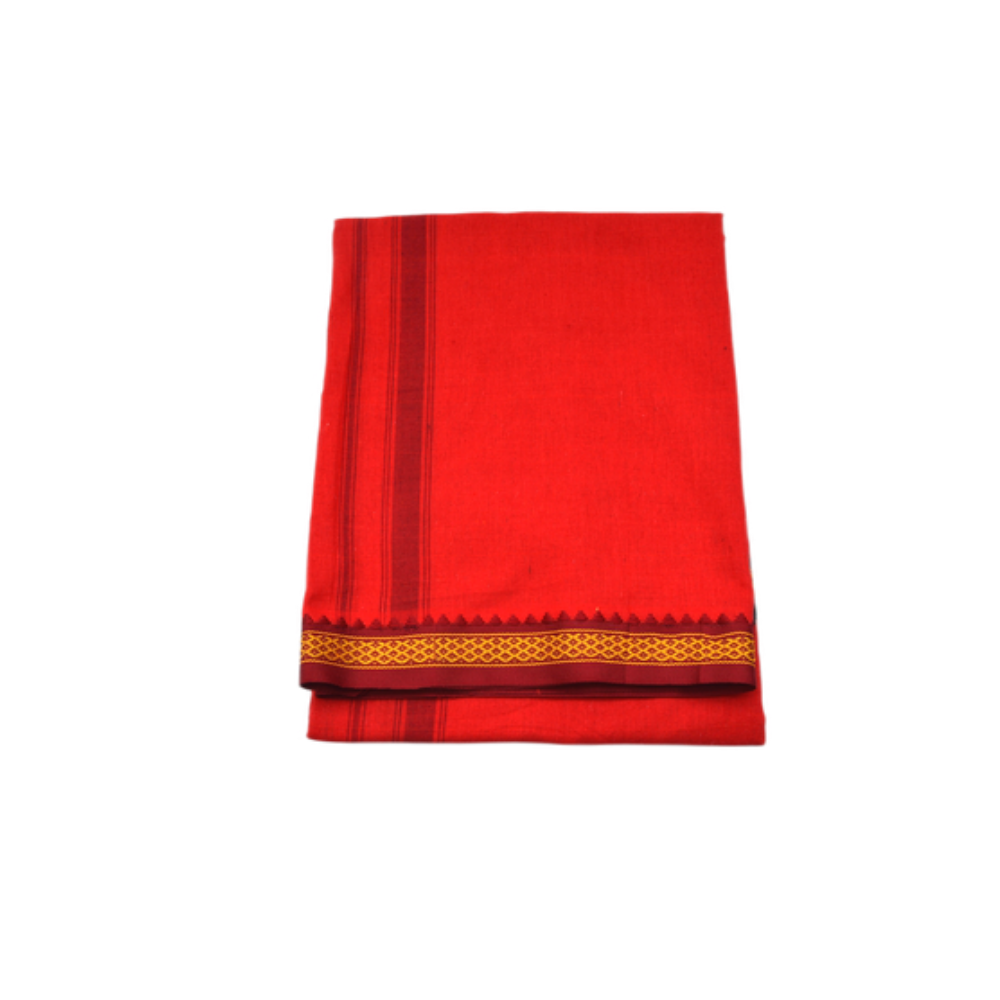 Men’s  kaavi temple  Cotton Dhoti - Cotton Lungies for Men ethnic wear traditional look dhoti