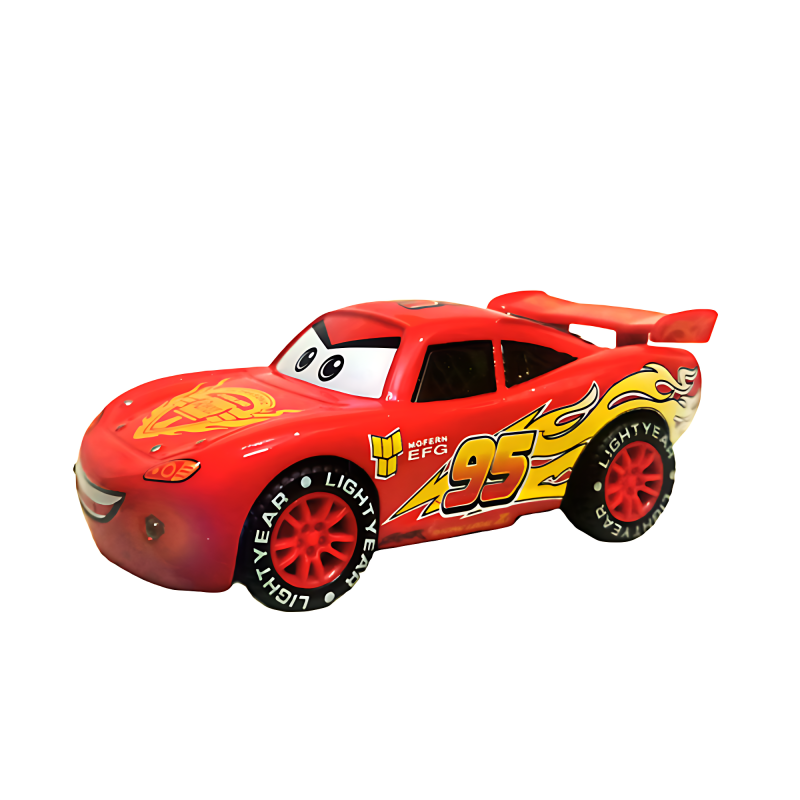 ECOMMZ Racing Metal Car Toy Light & Music Mc-queen Metal Car Toys Pull Back Action Excellent Body Graphics