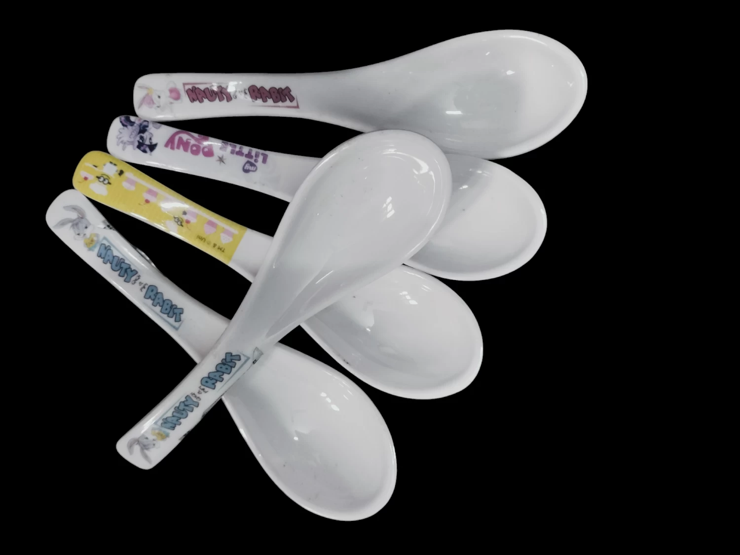 Melamine soup spoon set of 5