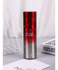 500 ml Stainless Steel Thermos Star Led Temperature Display Insulated Water Bottle Smart Vacuum hot and Cold Water, Tea,Coffee & Milk Flask (Red)