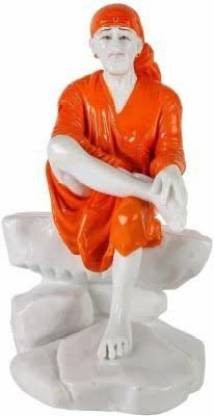 SAI Baba / SHRIDI SAI Orange / SPRITUAL SAI Baba / 10 cm SAI Baba, Marble