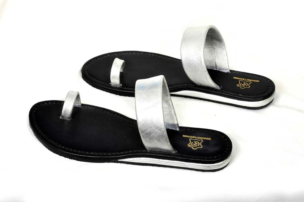 Black Leather Sandals for Women - Stylish & Comfortable