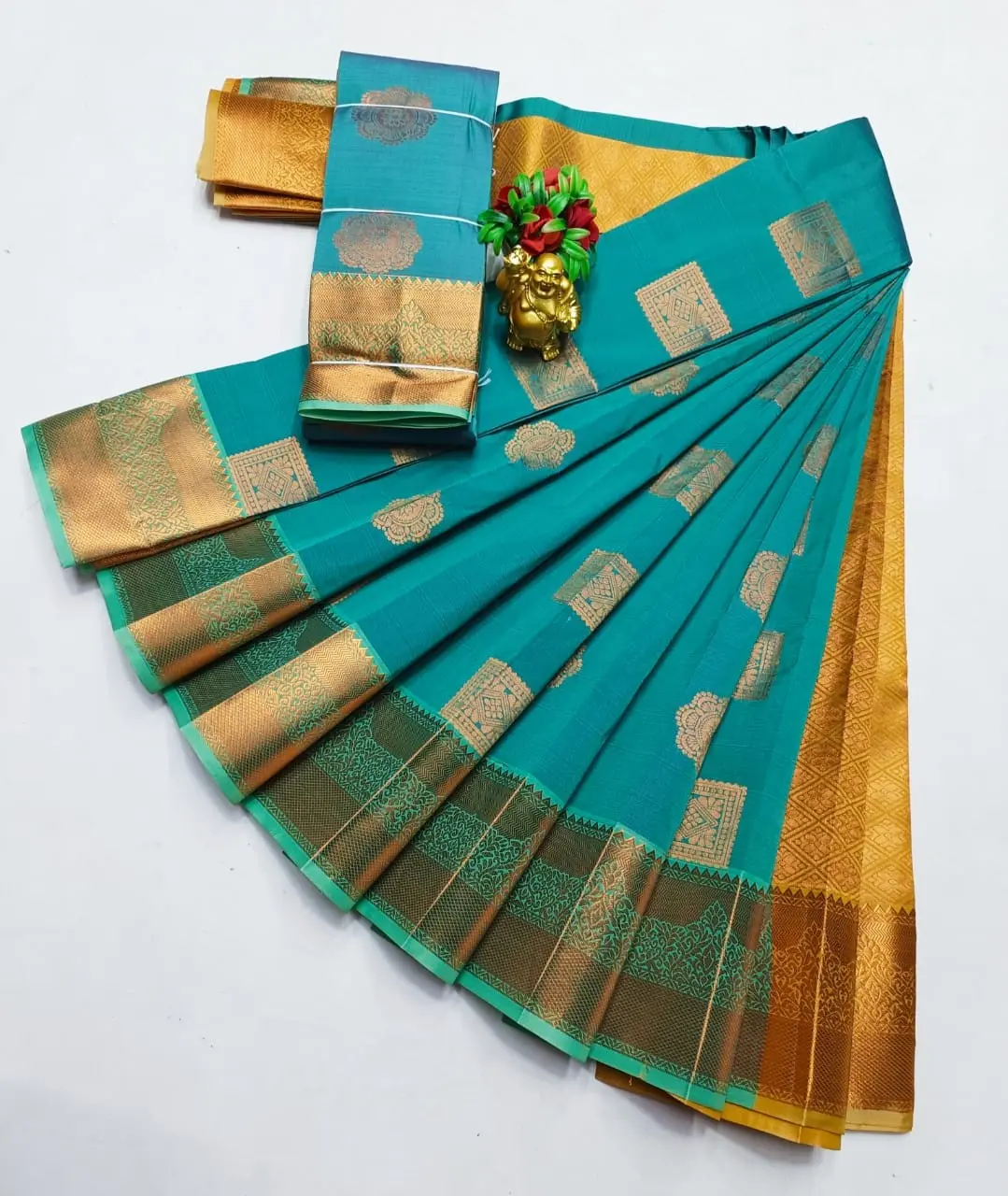 Kanchipuram semi Soft silk model sarees.