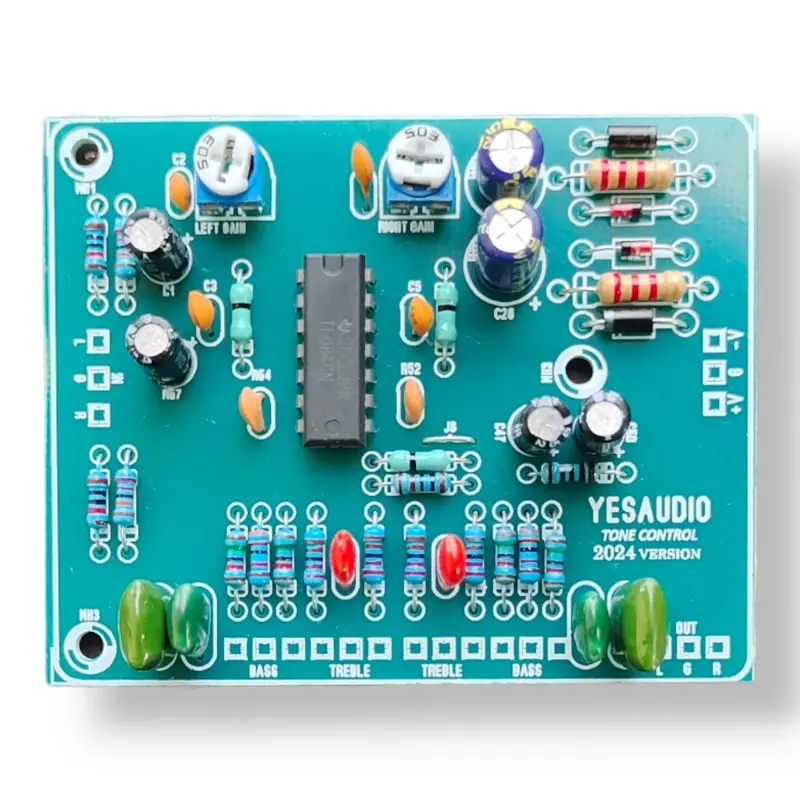 Bass Treble Board.Gain Adjustable All Parts Original High Deep BASS and Treble,Dc 24V to 34V Dual Supply 2024 Version