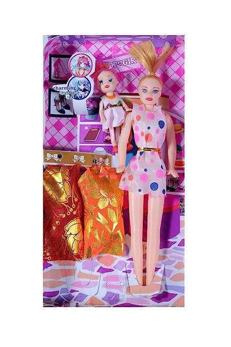 Style Playing Doll for Young ladies with Embellishments, Play Thing
