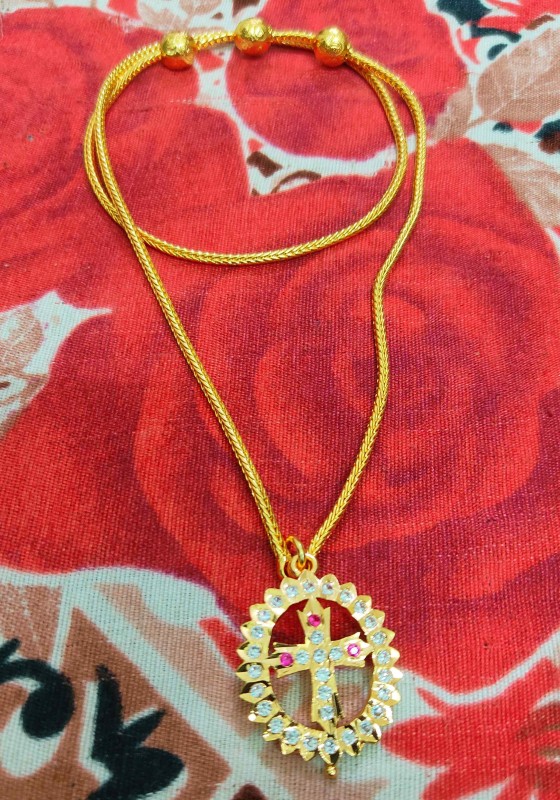 Traditional Mugappu Impon Christian Dollar Chain 24 Inch for Men &Womens