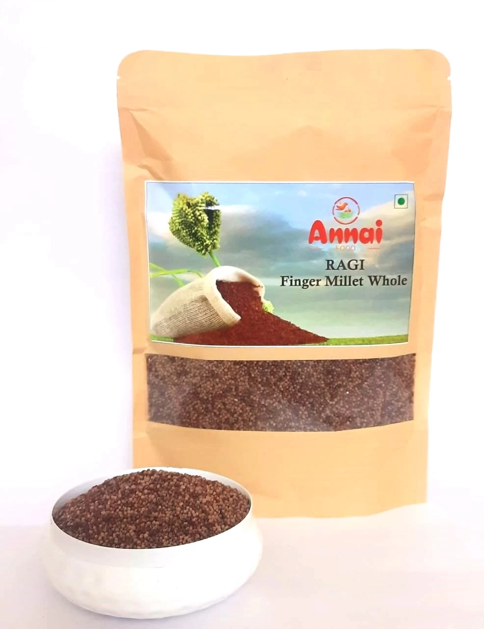 Annai Food 1kg Whole Finger Millet (Ragi) - Healthy & Nutritious for the Whole Family