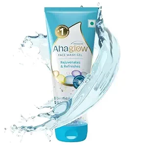 Ahaglow Advanced Face Wash Gel, Daily Gentle Cleansing Formula For Normal And Oily Skin, 100 G