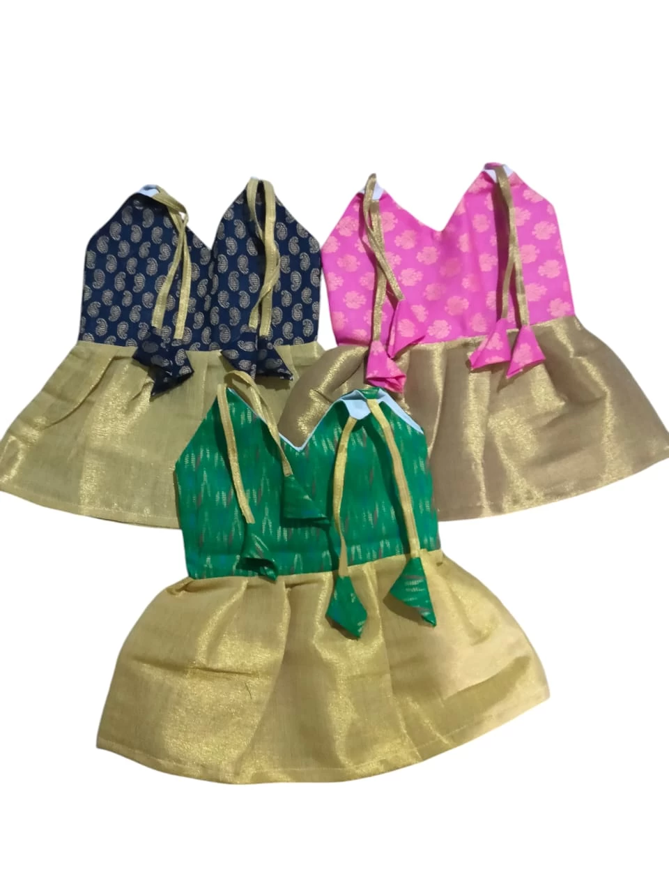 Designer Pattu Frock for Little Ones (0-6 Months)