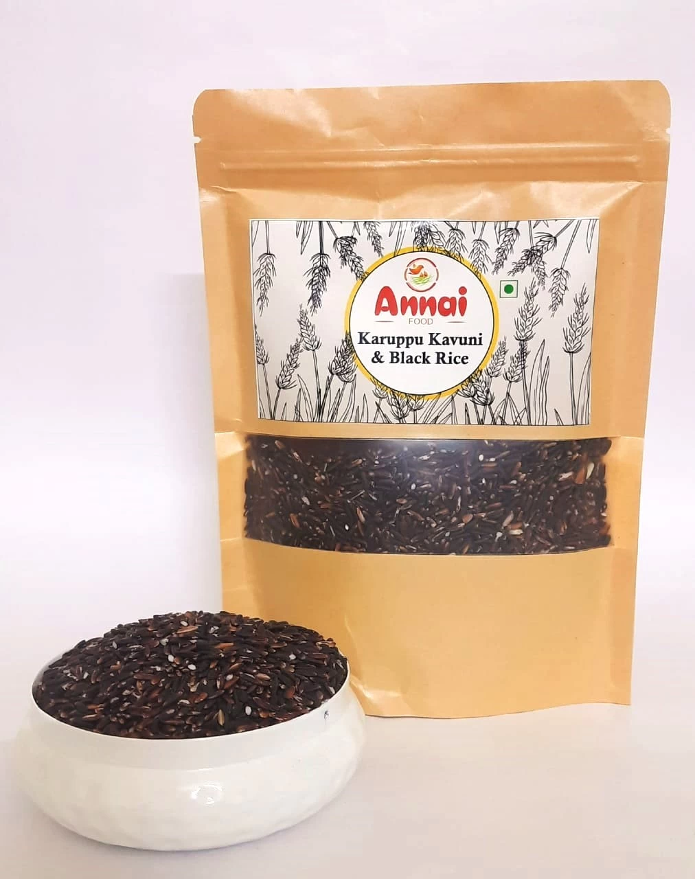 Annai Food Karuppu Kavuni & Black Rice 1kg - Boost Immunity, Improve Digestion, Healthy Heart