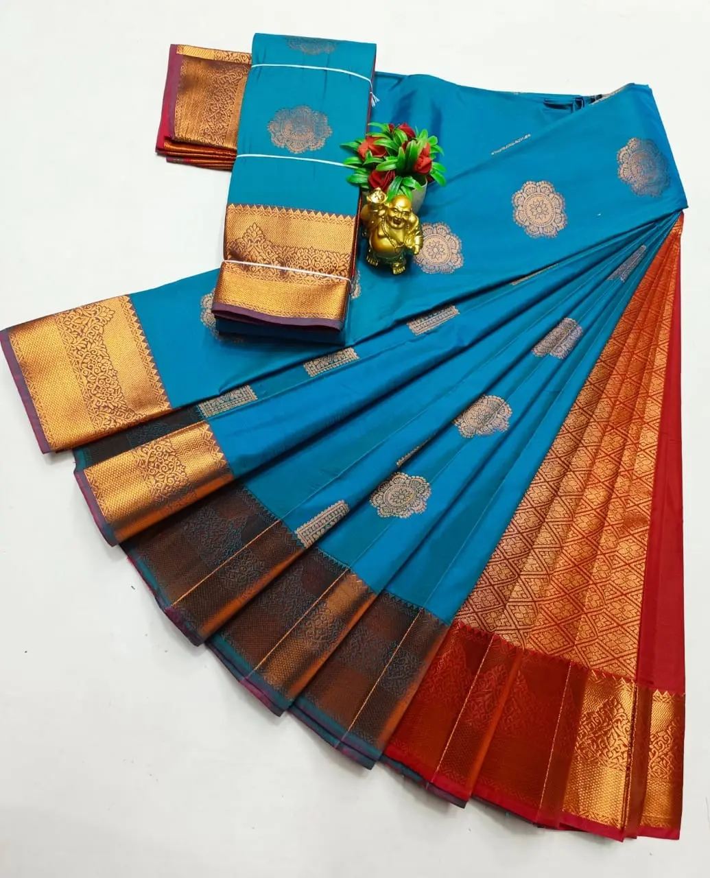 Kanchipuram semi Soft silk model sarees.