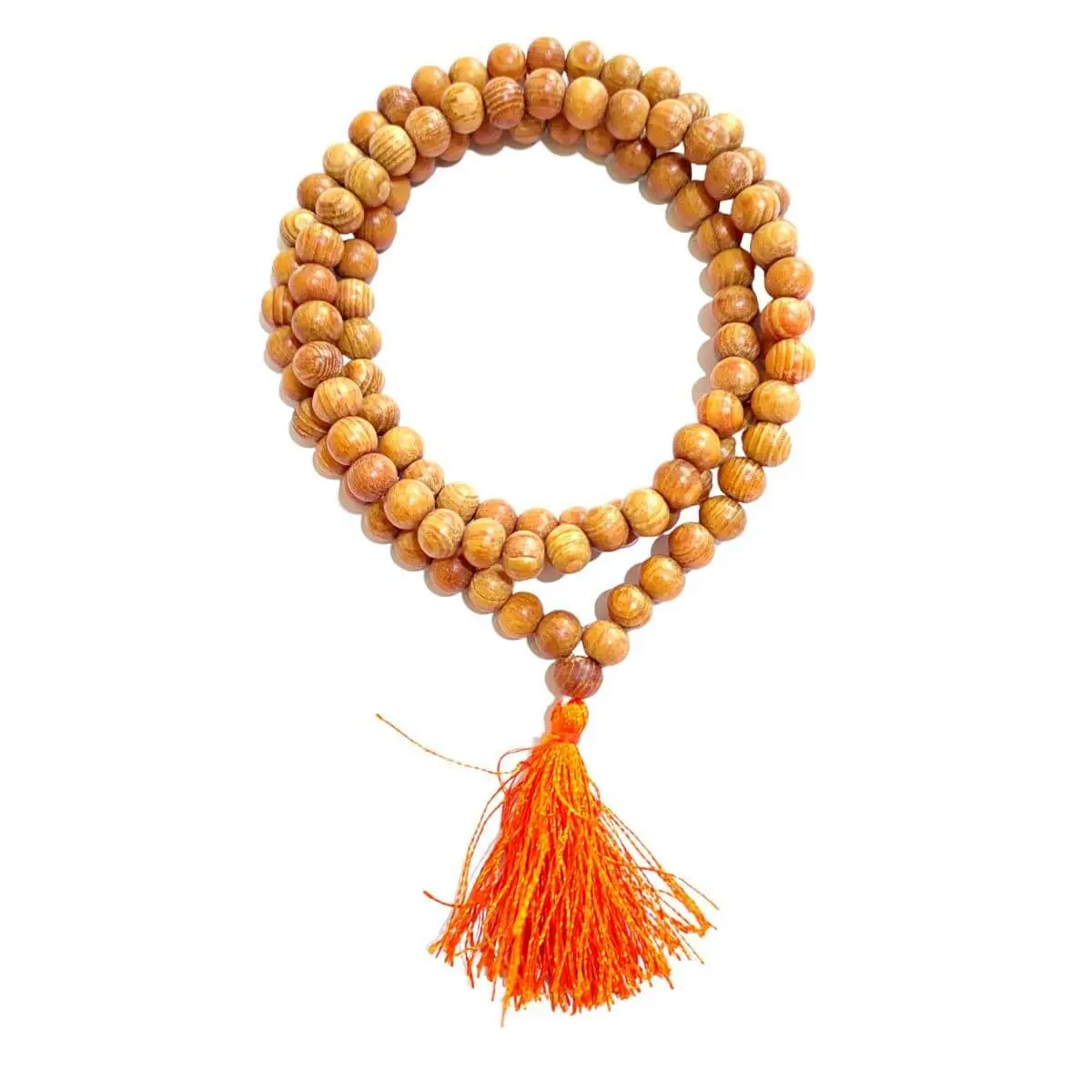 DEVADARU MALA [CEDAR WOOD ] 8MM BEADS 108 COUNT