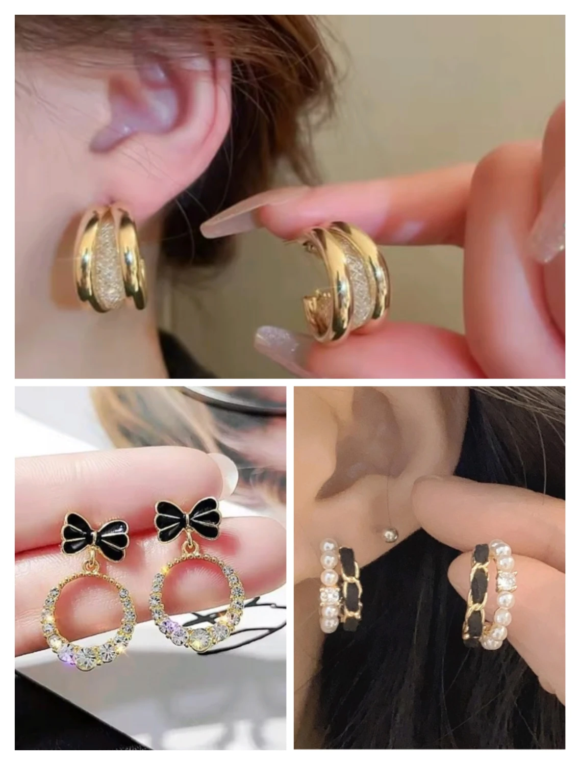 Fancy korean earings