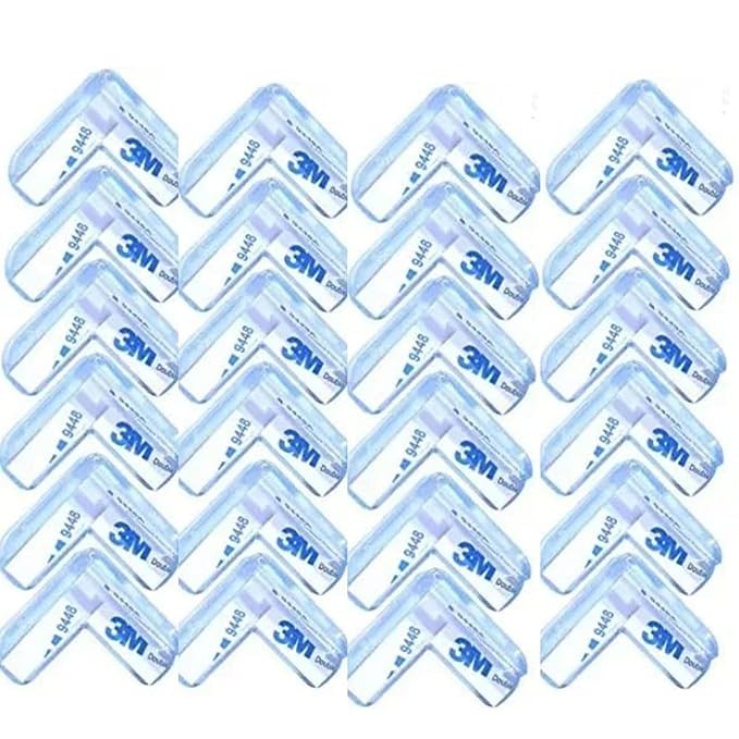 Corner Guard/Edge Guard for Furniture Child Proof Edge Protector/Corner Protector for Table, Desk, Dining Table, Bed Corners etc, Anti –Collision Guard,Corner Guard for Baby Safety-24 Pieces