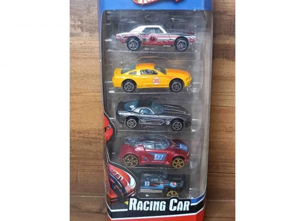 (5 Pcs) Hw Die Cast Car Set (Metal) - Collectible Toy Cars for Kids