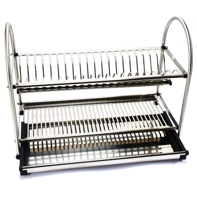 Dish Rack Stainless Steel Rack 2layer Rack for Home & Kitchen Use