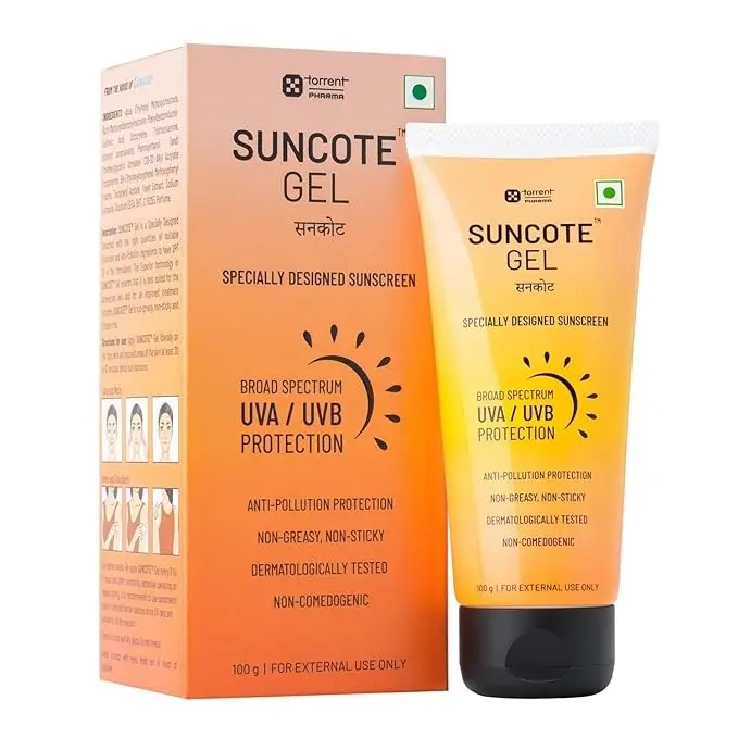 Suncote Gel Sunscreen For Anti-Pollution Protection & UVA/UVB Protection Sunscreen SPF 30 (100g)