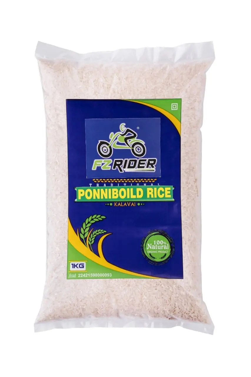 FZRIDER Broken Rice - Ponni bold: Versatile and Flavorful -2Kg (Pack of 2)