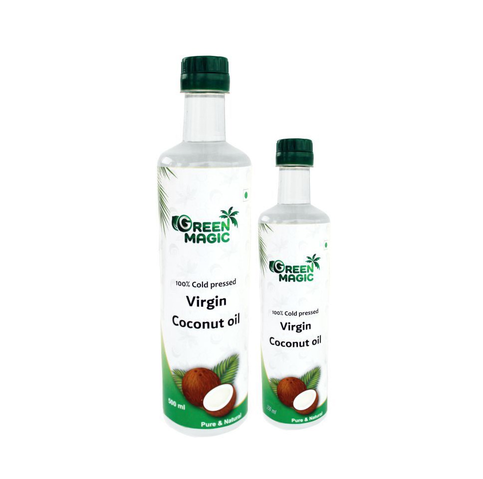 Green Magic Virgin Coconut Oil (250ml+500ml) combo pack