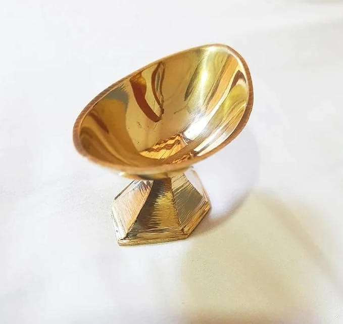 Brass Pooja 3 INCHES Small Vibuthi Madal