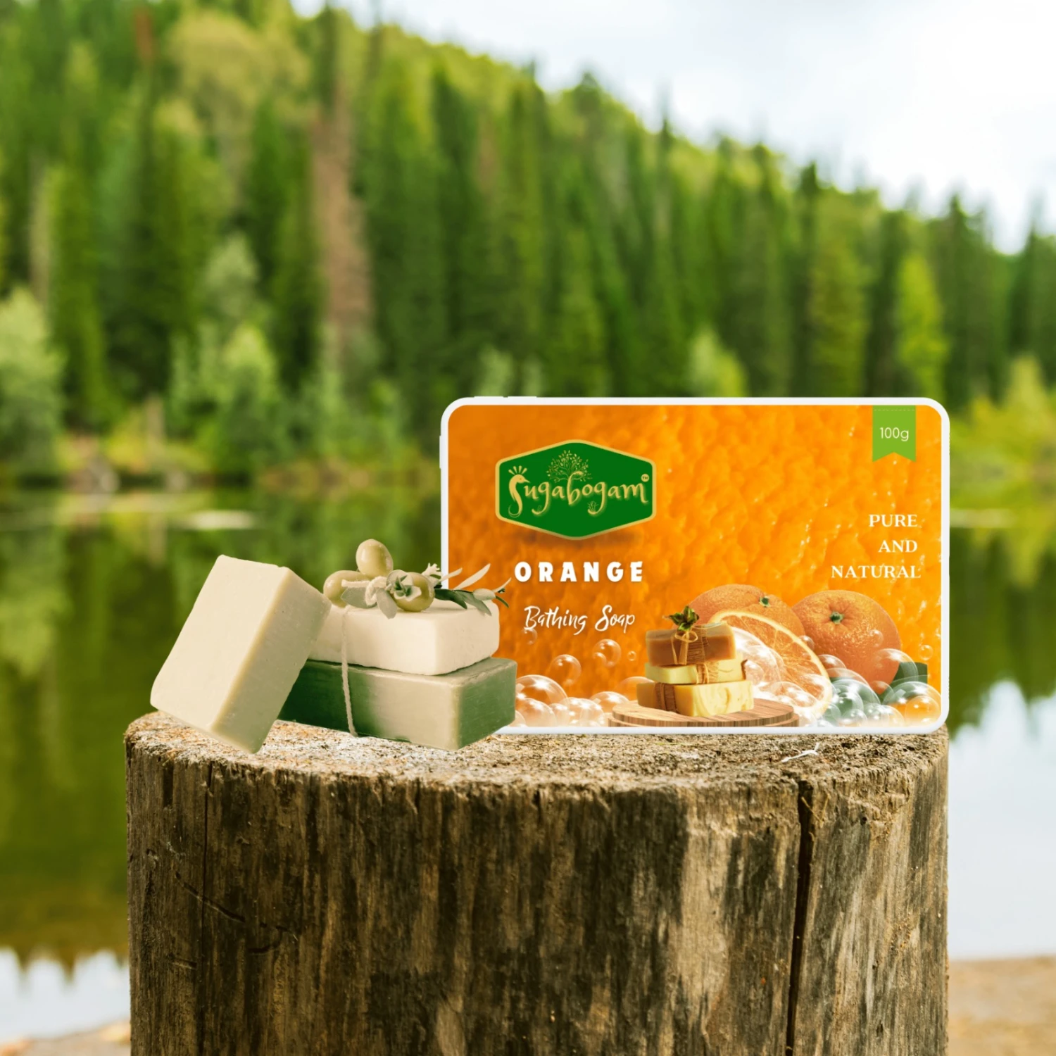 Orange Soap   - 100g - Pack of 4