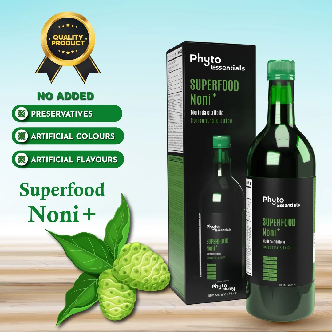 Noni Juice Concentrate 850ml- Phyto Essentials - Natural Detox & Energy Drink - Morinda Citrifolia Supplement