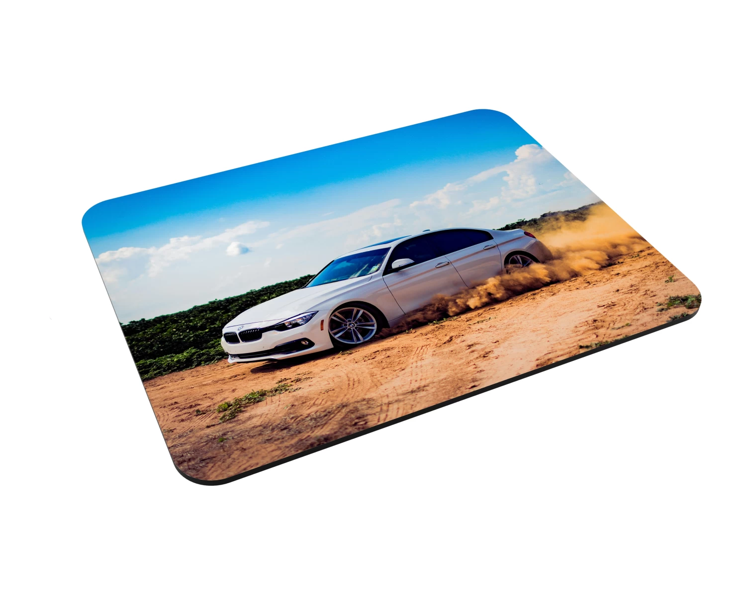 Car-Themed White Dust Car Mouse Pad – Premium Non-Slip Mouse Pad with Stunning Car Image Designs – Durable & Comfortable for Work, Gaming, and Home Office