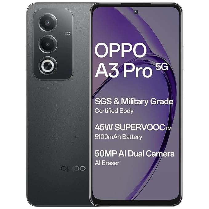 Oppo A3pro 5g Mobile 8gb/128gb Starry Black