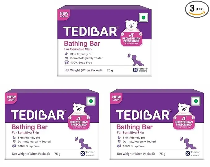 Curatio Tedibar Soap, 75 g - Pack of 3