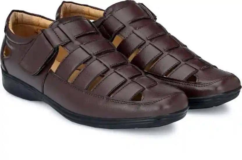 WUGO Latest Fabulous Men Sandals|Roman Sandals/Outdoor Sandal For Men's & Boys-103-Sandal-BRN