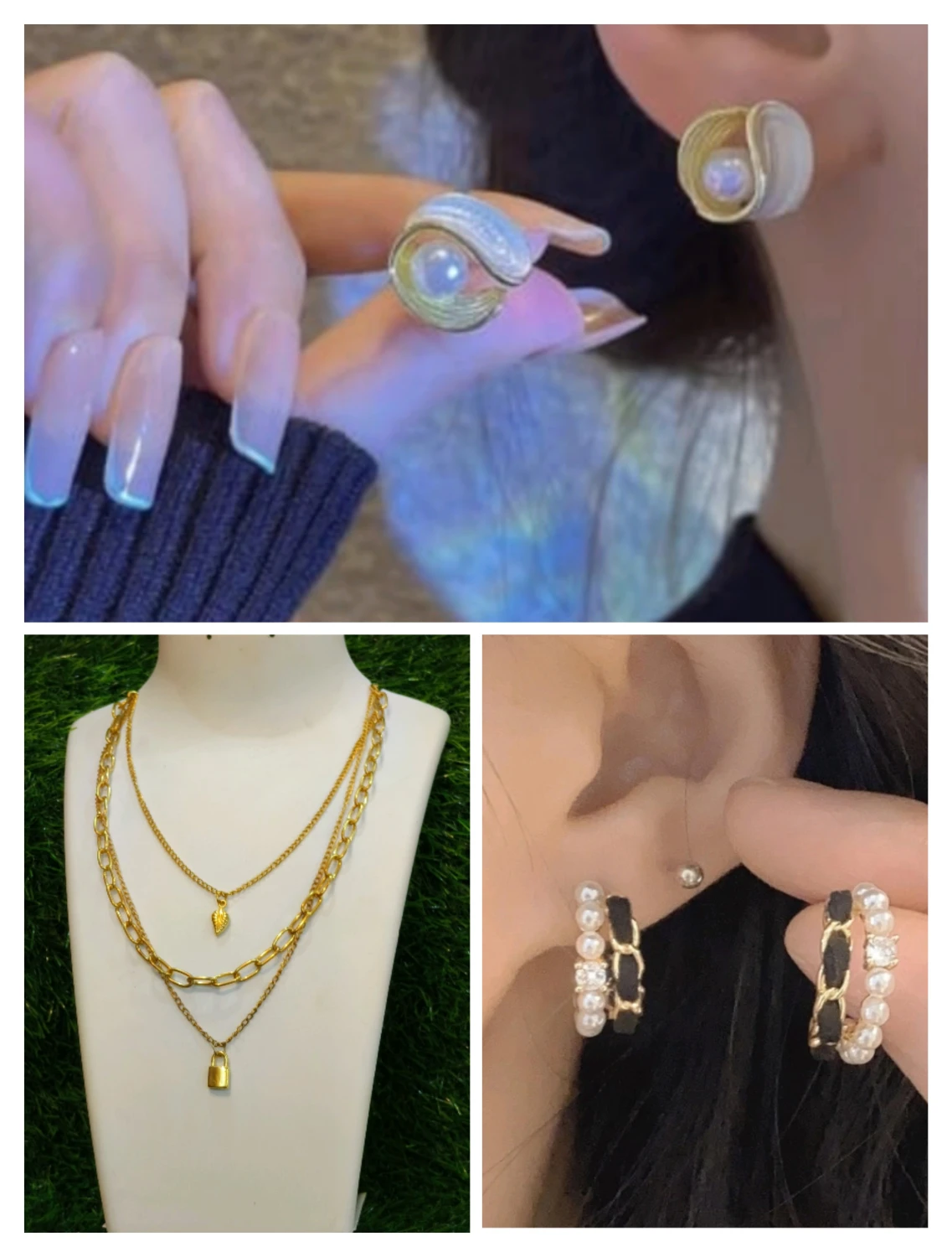 Trendy korean earings