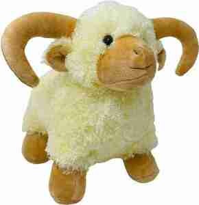 Real Look fluffy Sheep Soft Toy for Kids - Pack of 1 - 30cm