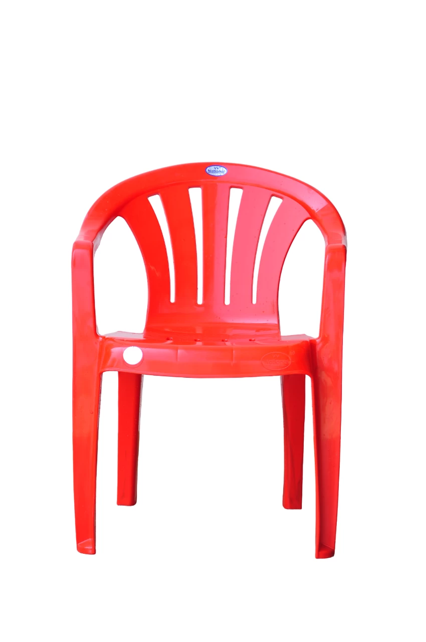 Elegant Dior Plastic Chairs Red | High Durability & Comfortable Seating