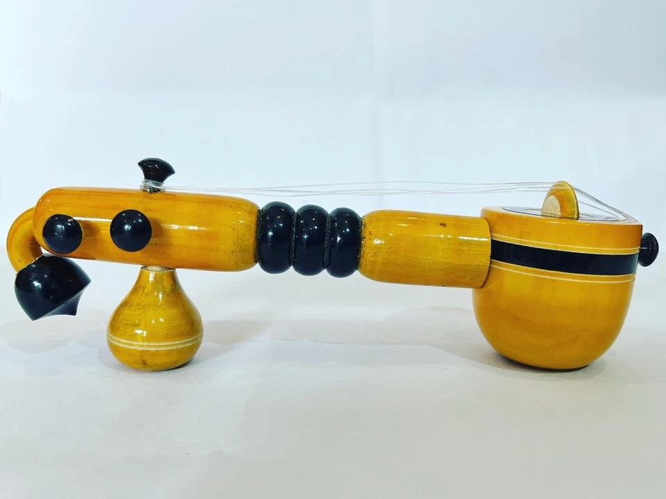 wooden toys veena musical instrument