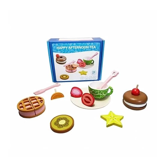 Wooden Happy Afternoon Tea Toy for Kids and Toddlers