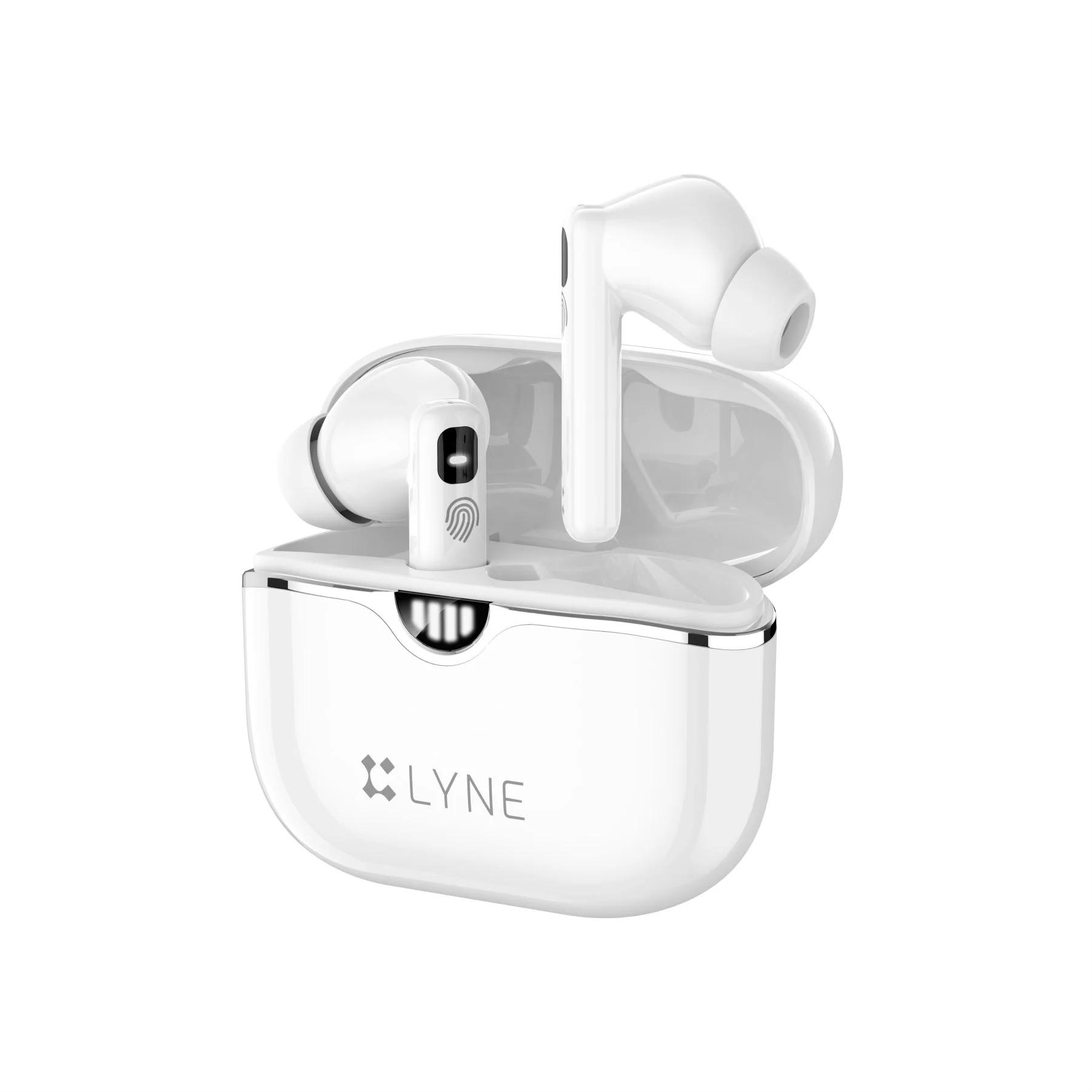 LYNE by U&i Cool Pods 19 24Hours Battery Backup True Wireless Earbuds with 10mm Drivers Bluetooth Headset (White)