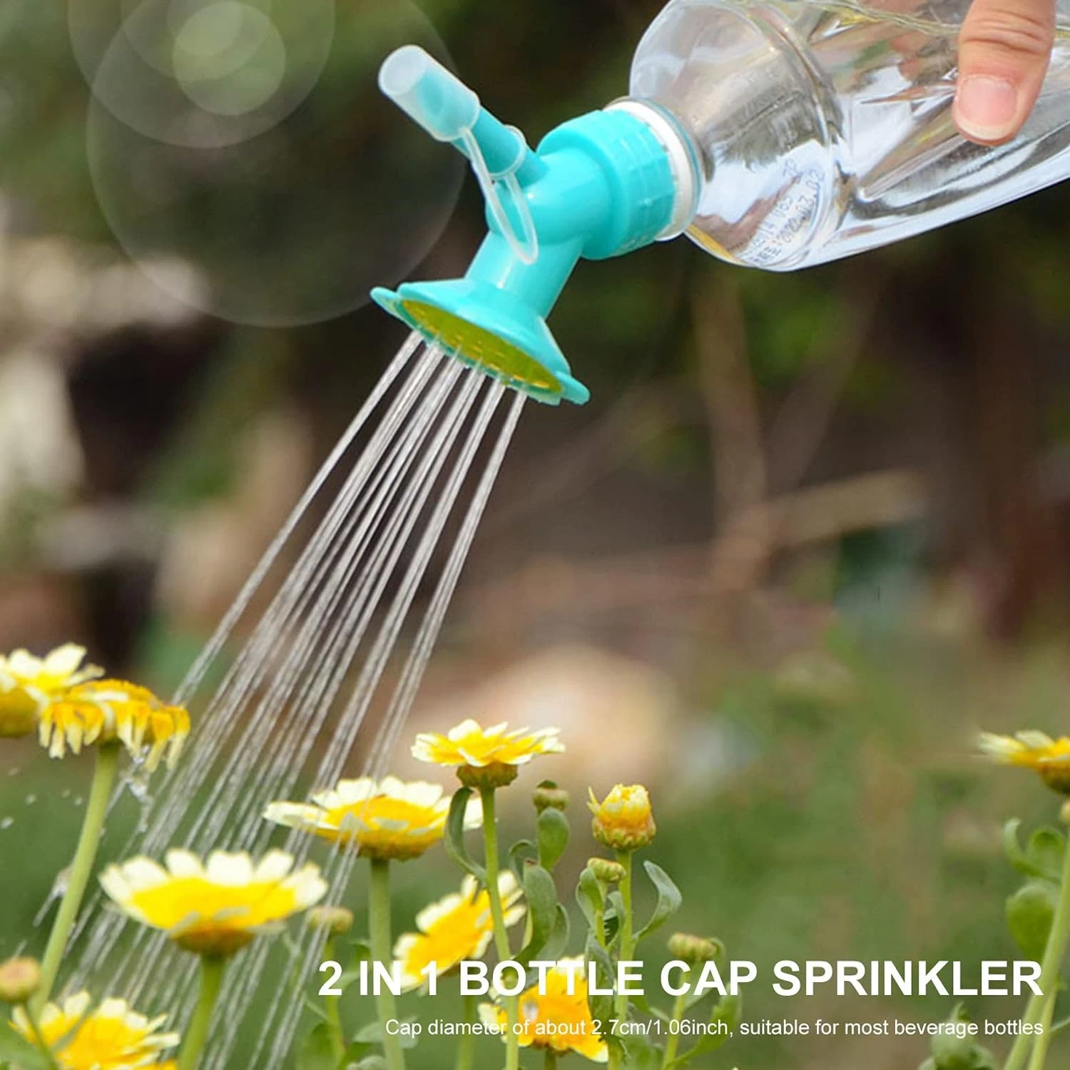 2-in-1 Bottle Cap Sprinkler: Water Seedlings & Plants With Ease