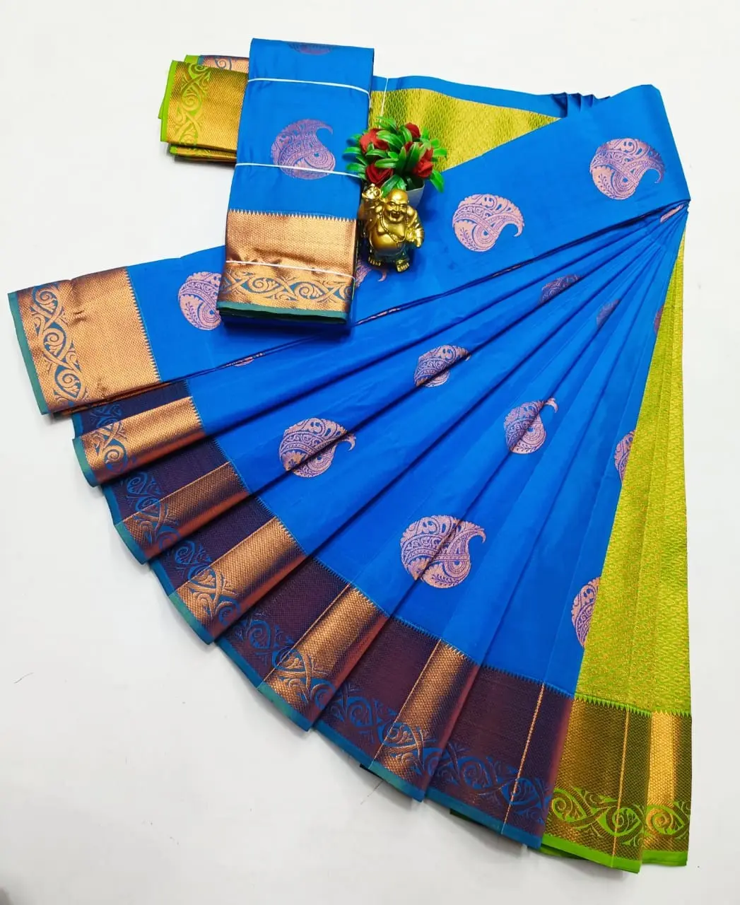 Kanchipuram semi Soft silk model sarees.