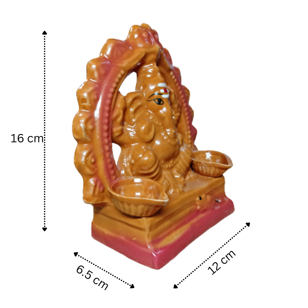 GOLDGIFTIDEAS Lord Ganesha Statue Idol for Pooja, Ganeshji for Study/Office  Table, Ganpati Murti for Gift