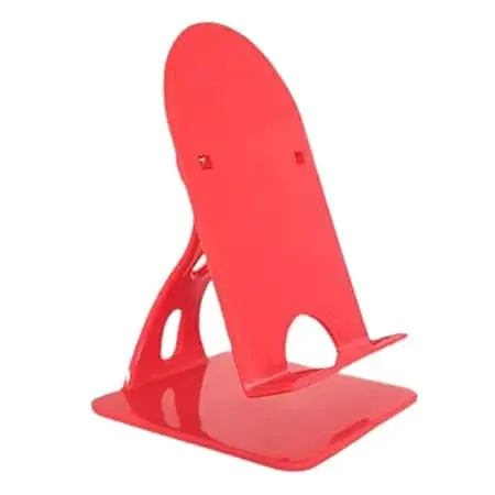 Shra Store Adjustable Phone Holder Stand for Phones Compatible with All Mobile Phone for Desk/Bed/Table/Office/Video Recording/Home & Online Classes - Red