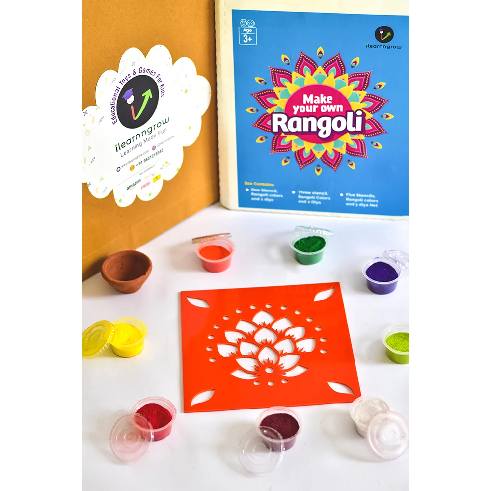 ilearnngrow Diwali DIY Rangoli Kit- Traditional