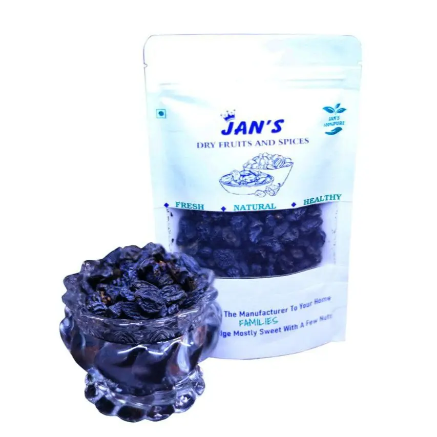 100% NATURAL PREMIUM QUALITY BLACK RAISINS | WHOLE NATURAL RAISINS DRY FRUIT -500 GRAMS