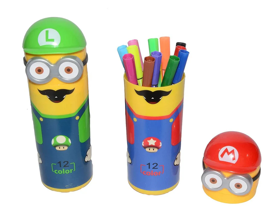 Minions Sketch Pen Set With Attractive Designed Case (Pack of 12)