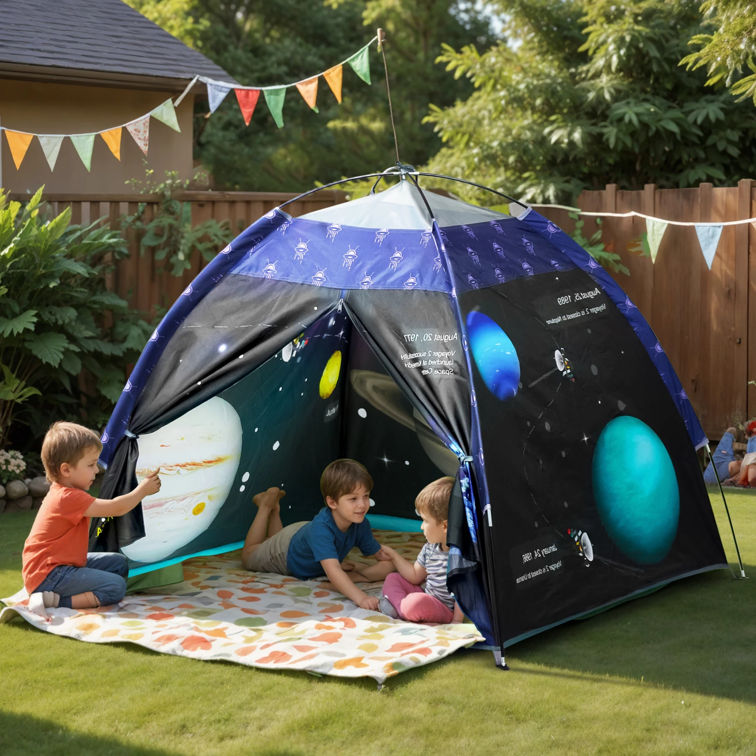 Kids Tent House – Foldable, Lightweight & Water-Repellent Play Tent for 2+ Years