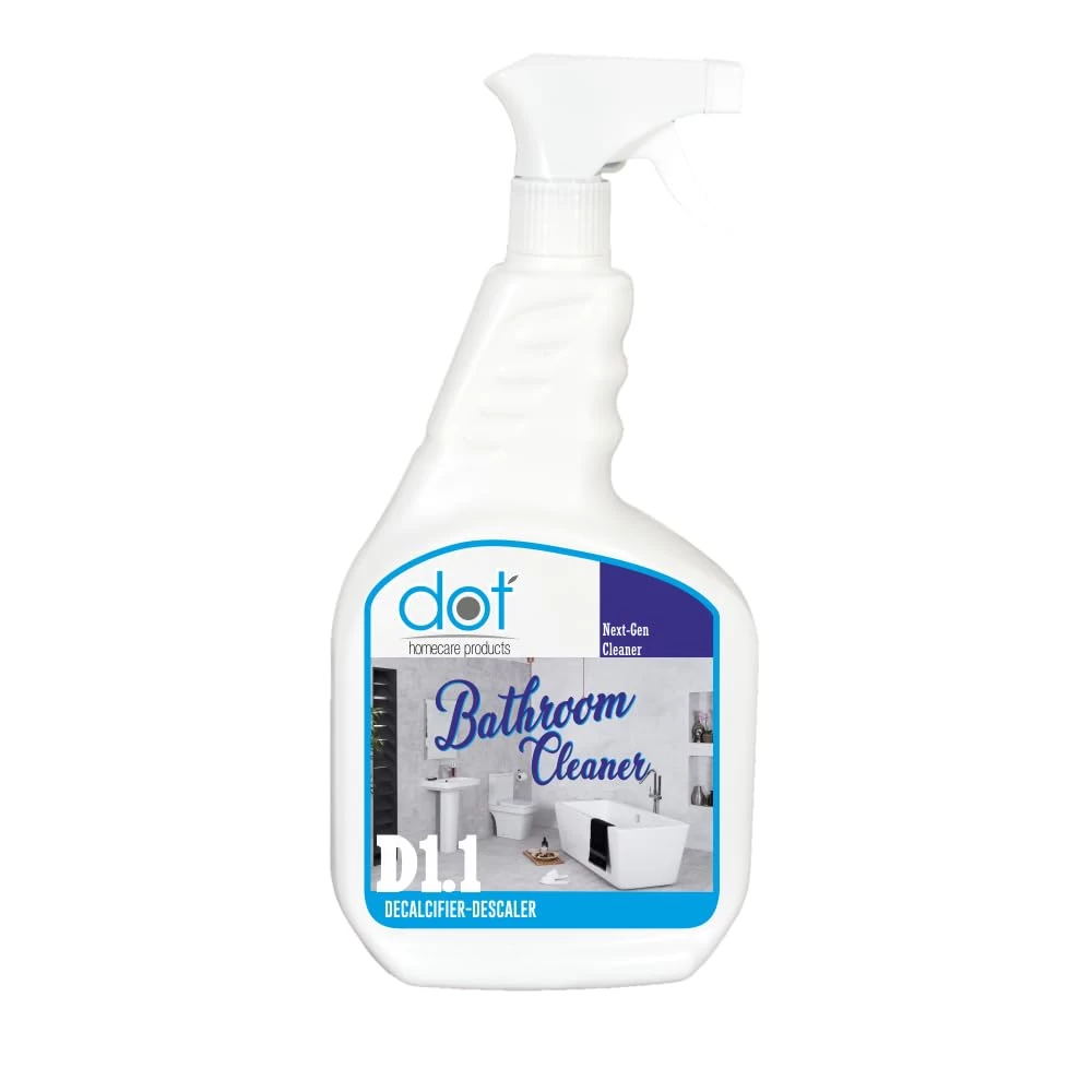 DOT Bathroom Cleaner, Limescale Remover 750ml | Ecofriendly Spray and Scrub | Remove heavy salt stains, hard water marks, lime scale, calcium, soap scum, mold, rust and fungus, Kitchen Sink