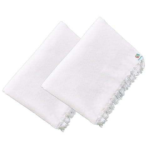 Fassify® 100% Cotton Premium White Bath Towel for Men, Women & Kids|400GSM|Ultra Soft| Super Absorbent| Light Weight| Quick Dry| Thin & Durable| Pack of 2Pcs. White(30x60INCH)