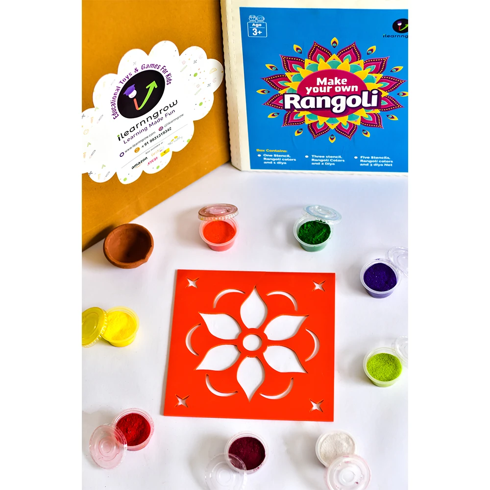 ilearnngrow Diwali DIY Rangoli Kit- Flower
