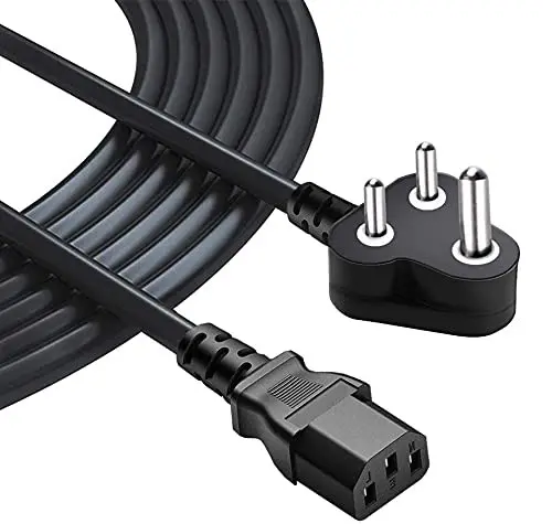 DS COMPUTERS 3M Computer Power Cable Cord for Desktops PC and Printers/Monitor SMPS Power Cable IEC Mains Power Cable Black