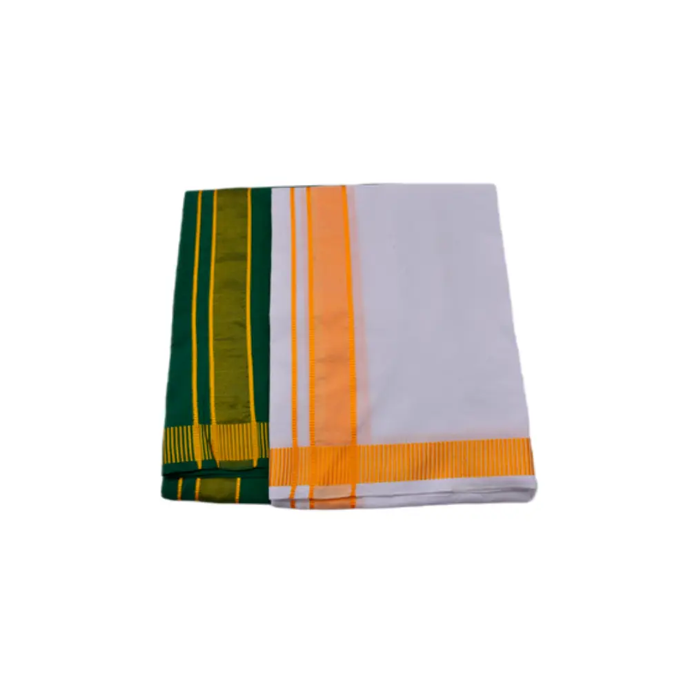 Men’s Cotton Dhoti - 100% Cotton Lungies for Men (Multicolour)