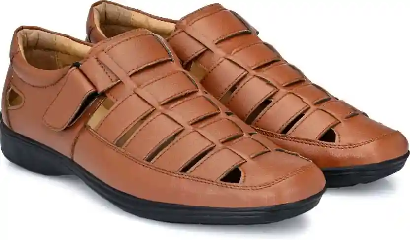WUGO Latest Fabulous Men Sandals|Roman Sandals/Outdoor Sandal For Men's & Boys-104-Sandal-TAN